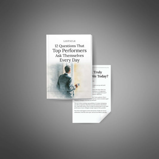 12 Questions That Top Performers Ask Themselves Every Day