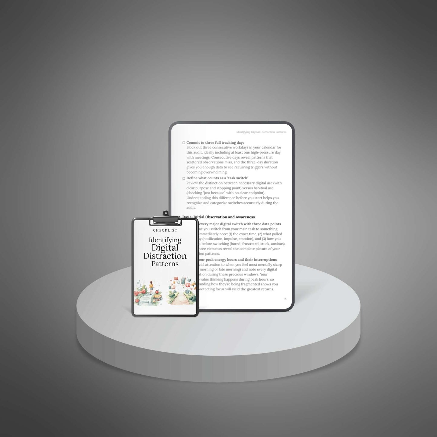 Identifying Digital Distraction Patterns