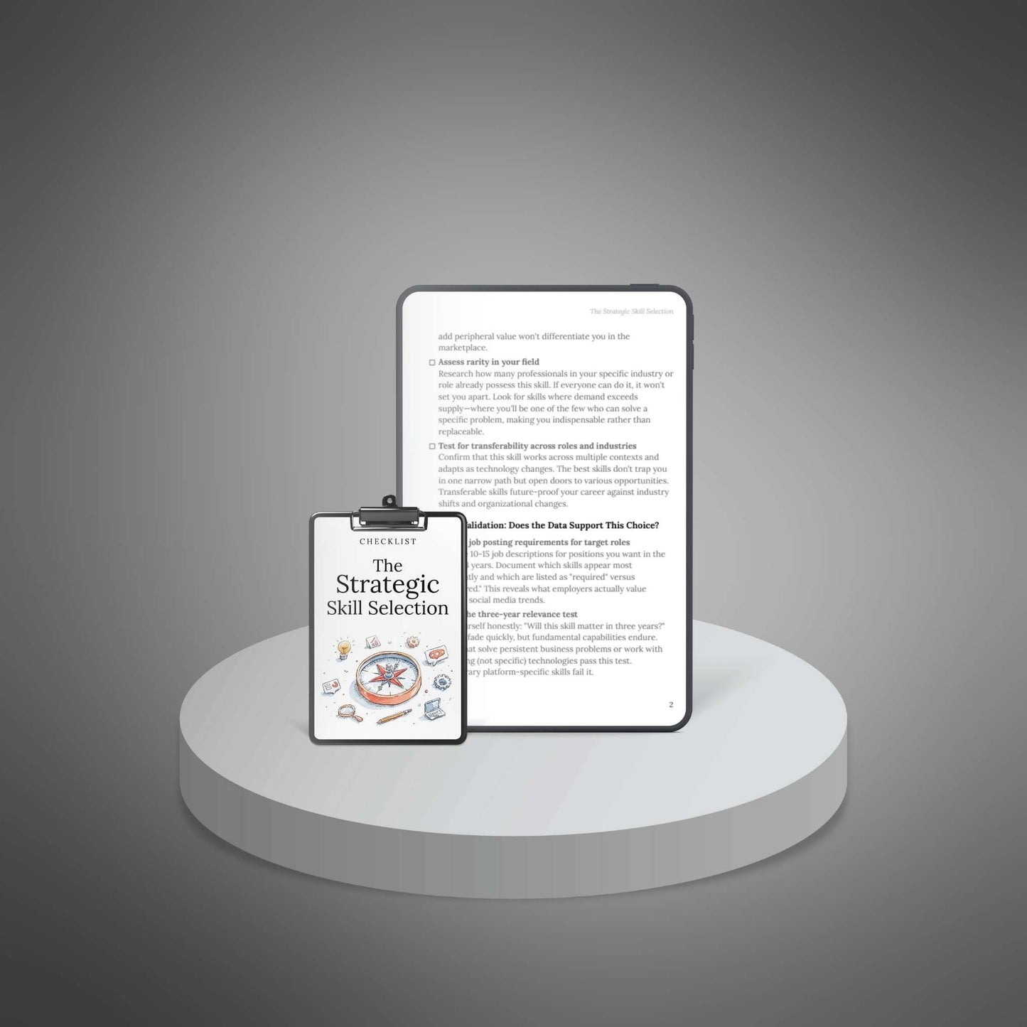 The Strategic Skill Selection