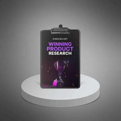 Winning Product Research - Checklist