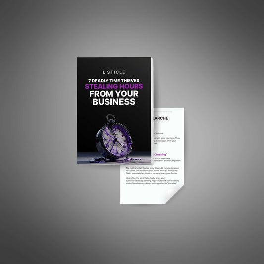 7 Deadly Time Thieves Stealing Hours From Your Business