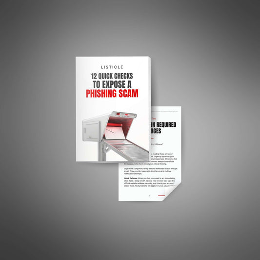 12 Quick Checks to Expose a Phishing Scam