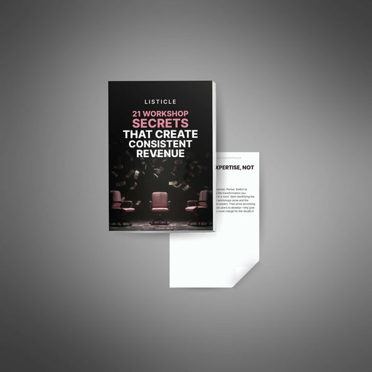 21 Workshop Secrets That Create Consistent Revenue