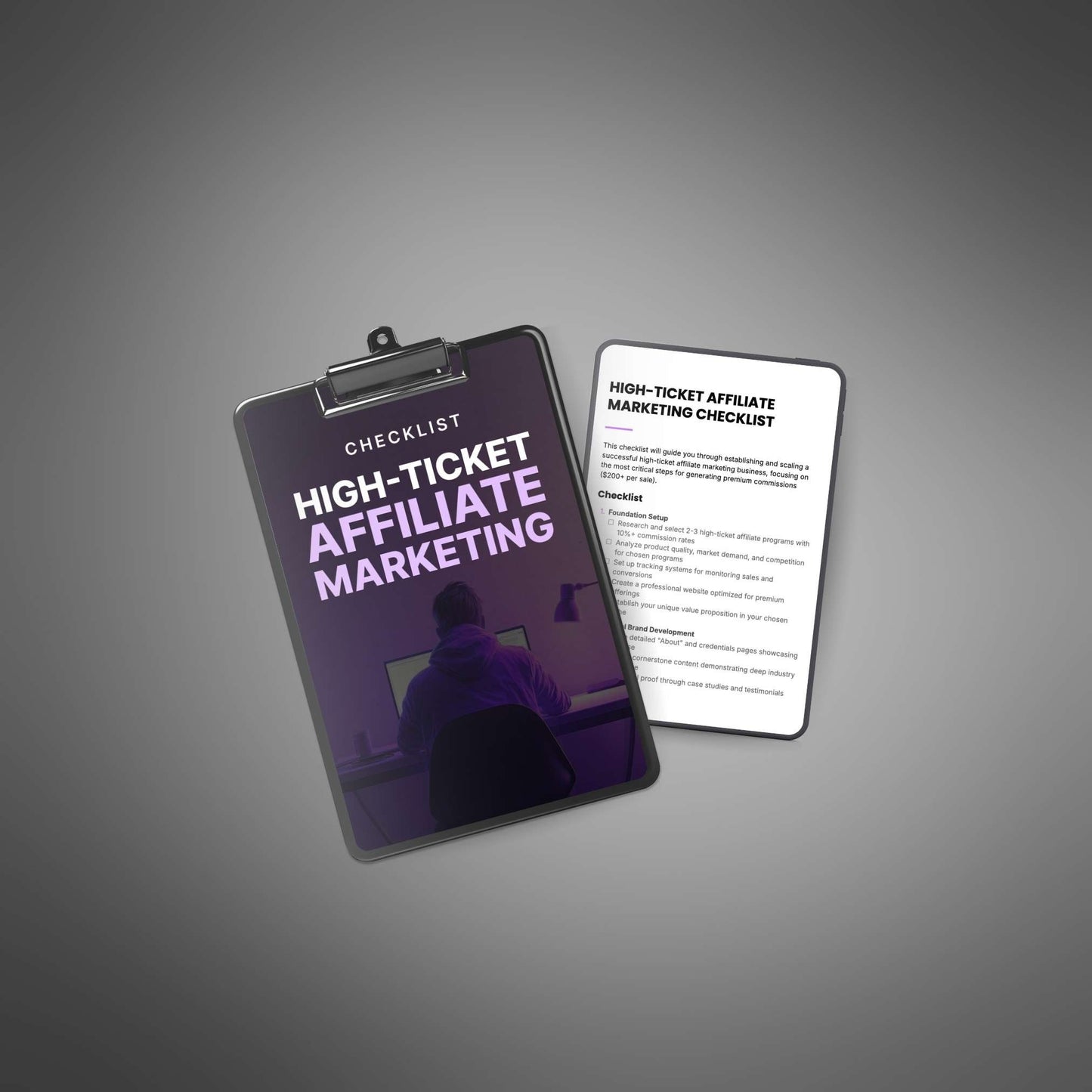 High-Ticket Affiliate Marketing - Checklist