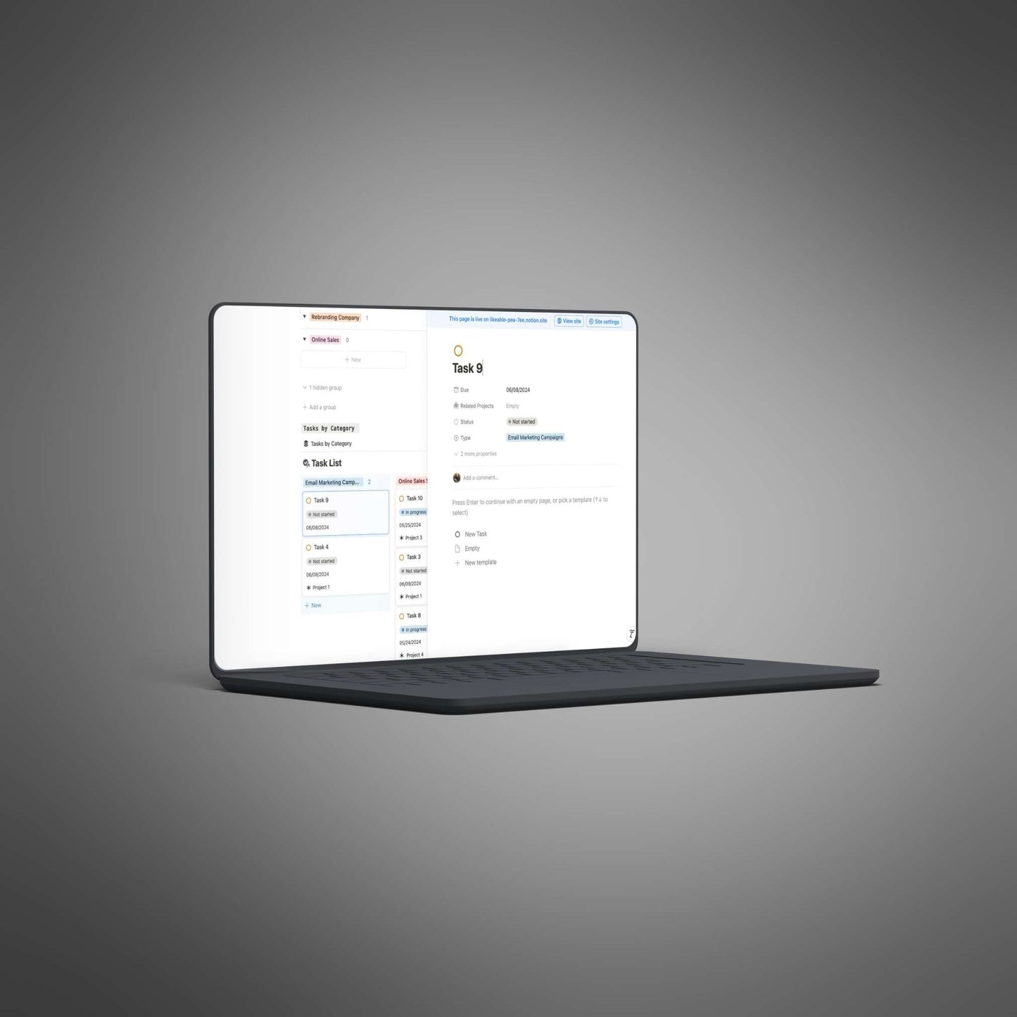 Project Progress Dashboard