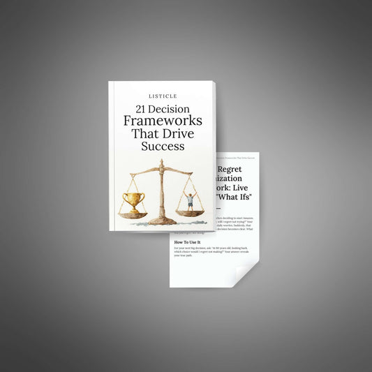 21 Decision Frameworks That Drive Success