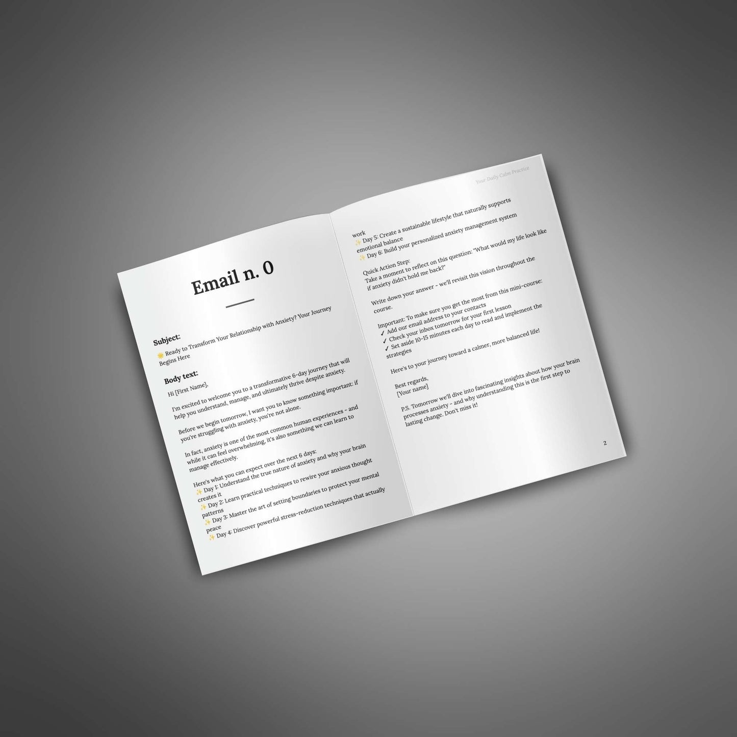 Your Daily Calm Practice