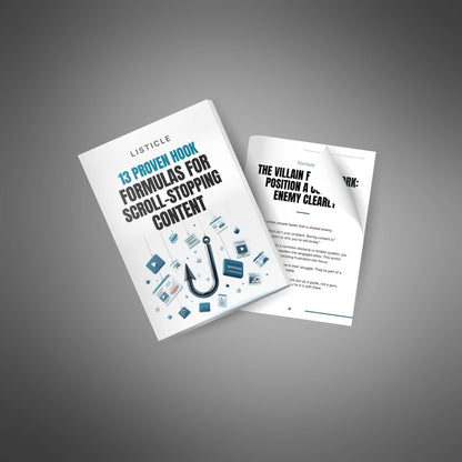 13 Proven Hook Formulas for Scroll-Stopping Content
