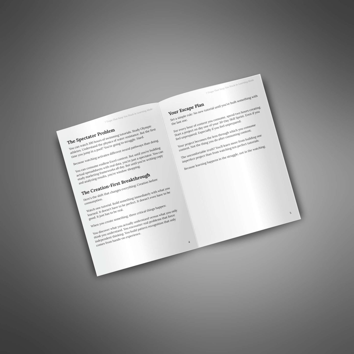 7 Traps That Keep You Stuck in Learning Mode