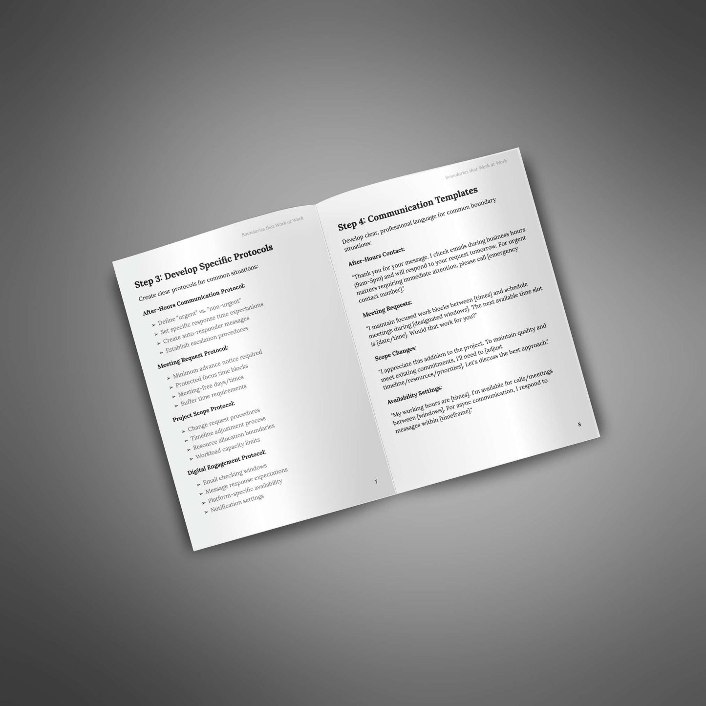 Boundaries that Work at Work