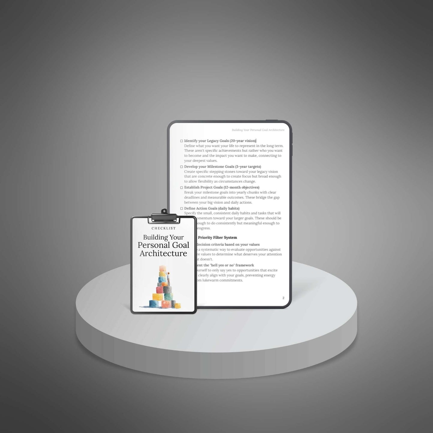 Building Your Personal Goal Architecture