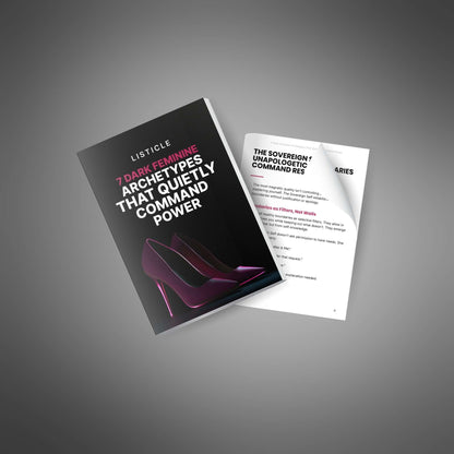 7 Dark Feminine Archetypes That Quietly Command Power